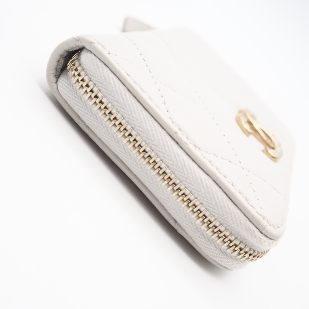 CHANEL Gray Lambskin Leather Wallet - Picture 7 of 13